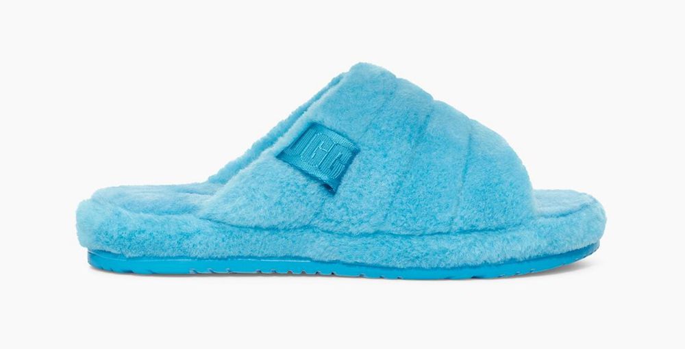 Ugg Slippers Canada - Ugg Men's Fluff You Azure